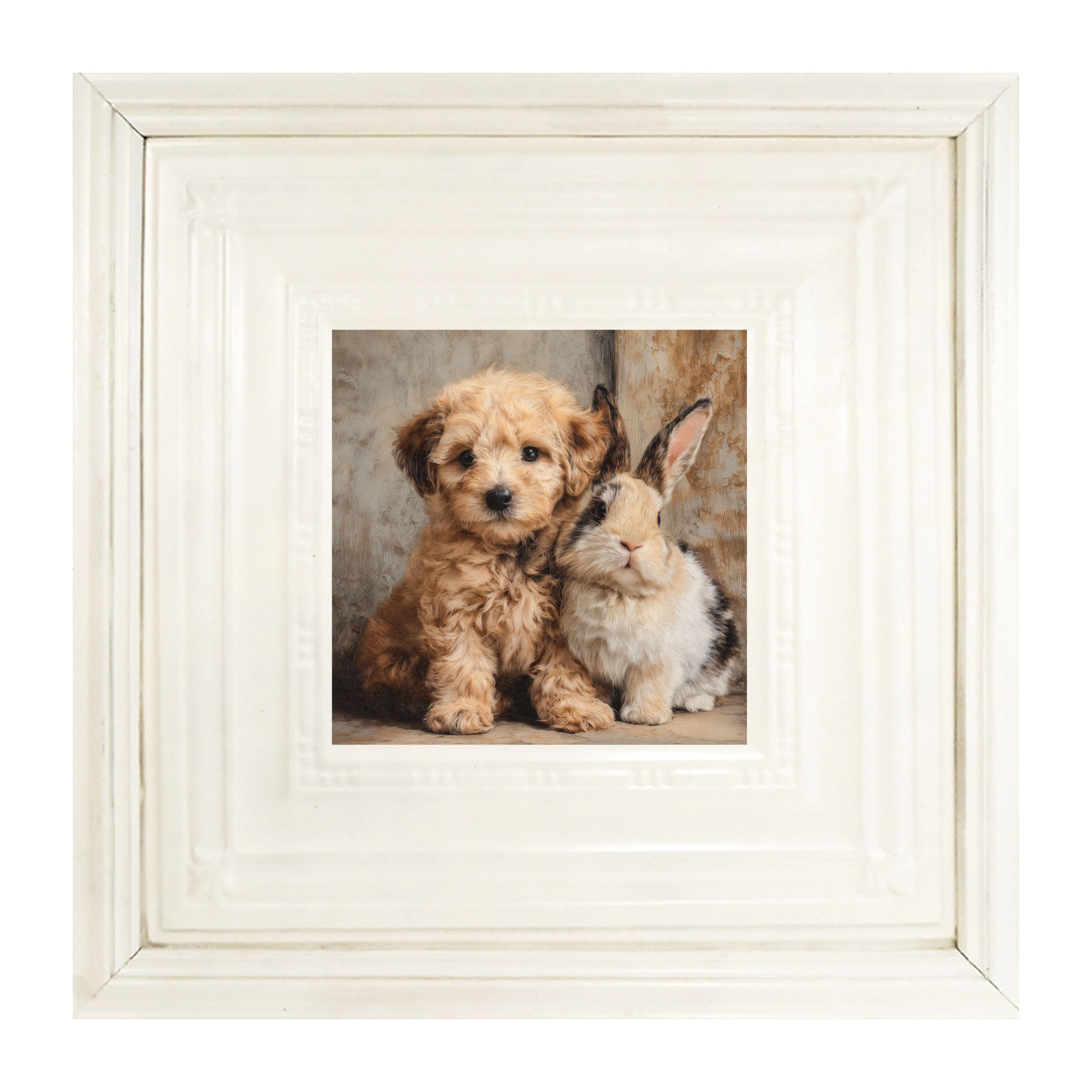 Dog and Bunny Friends