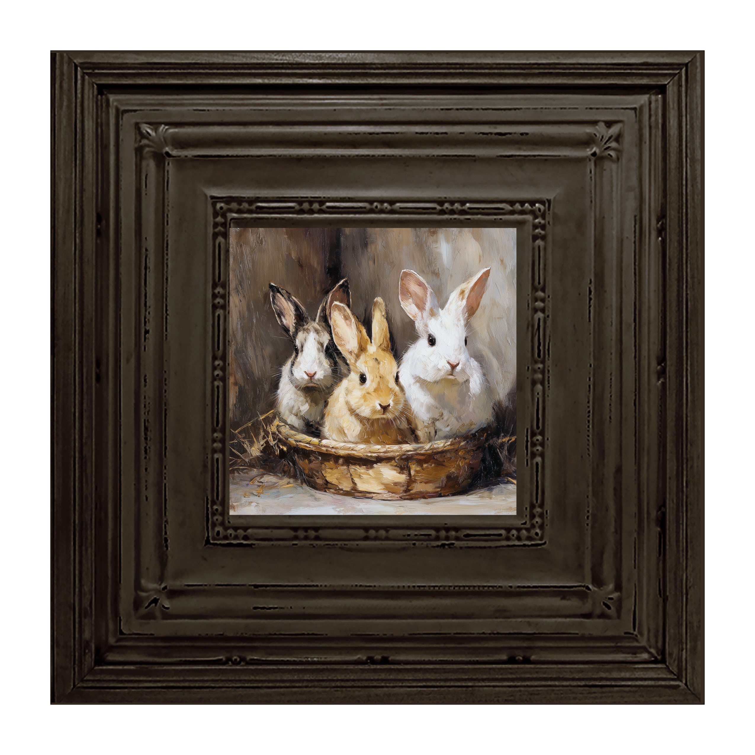 Easter Basket - Three Bunnies