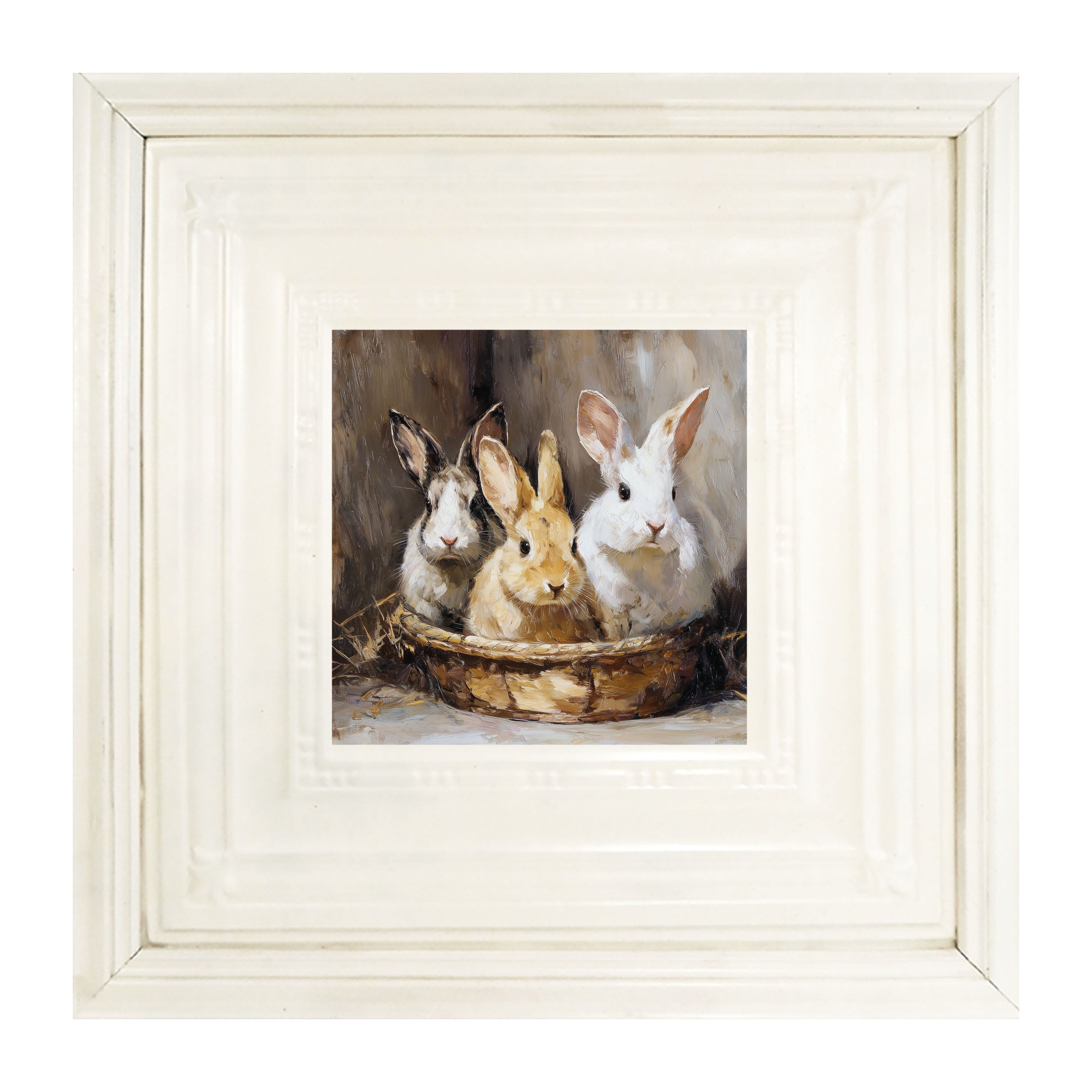 Easter Basket - Three Bunnies