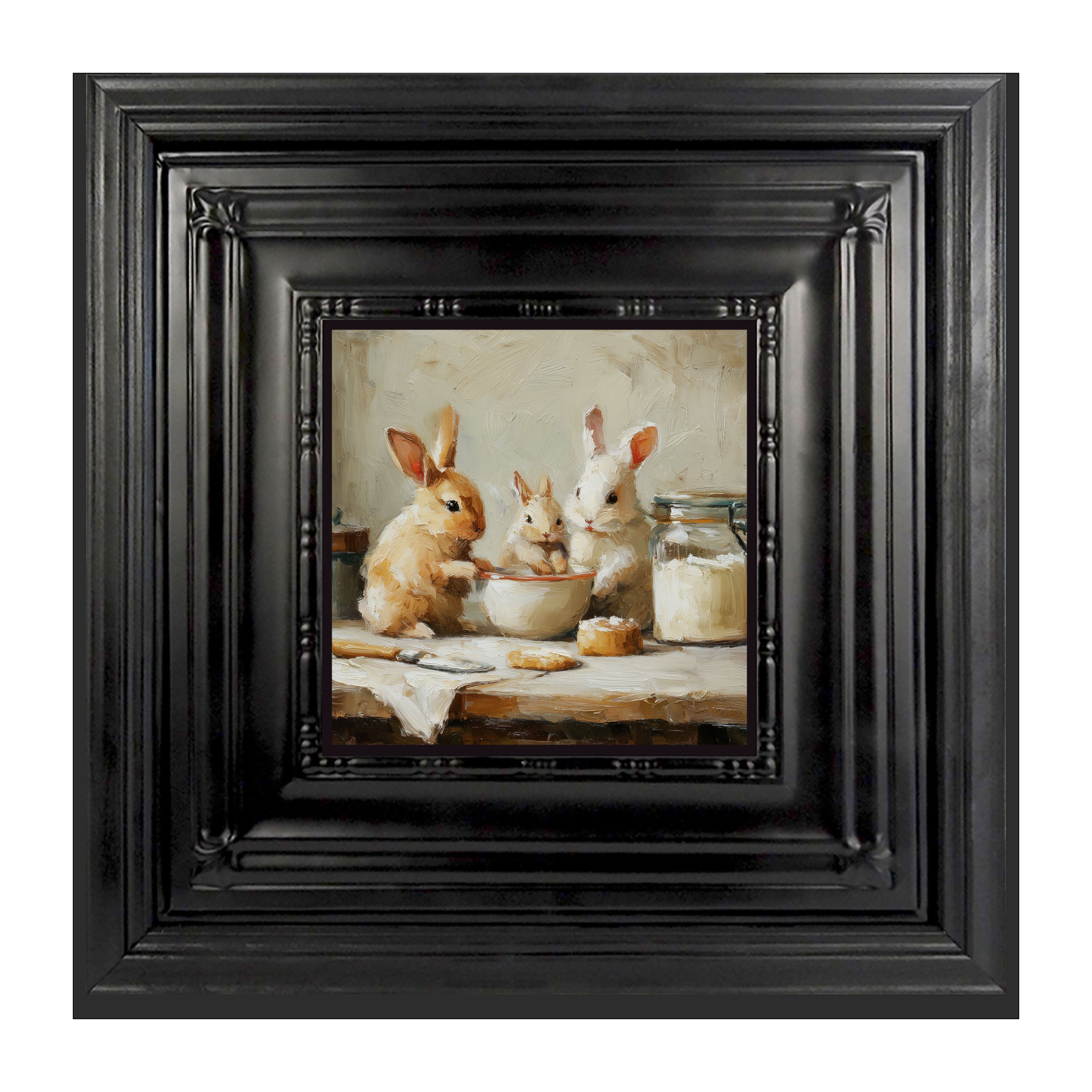 Bunnies Baking Together