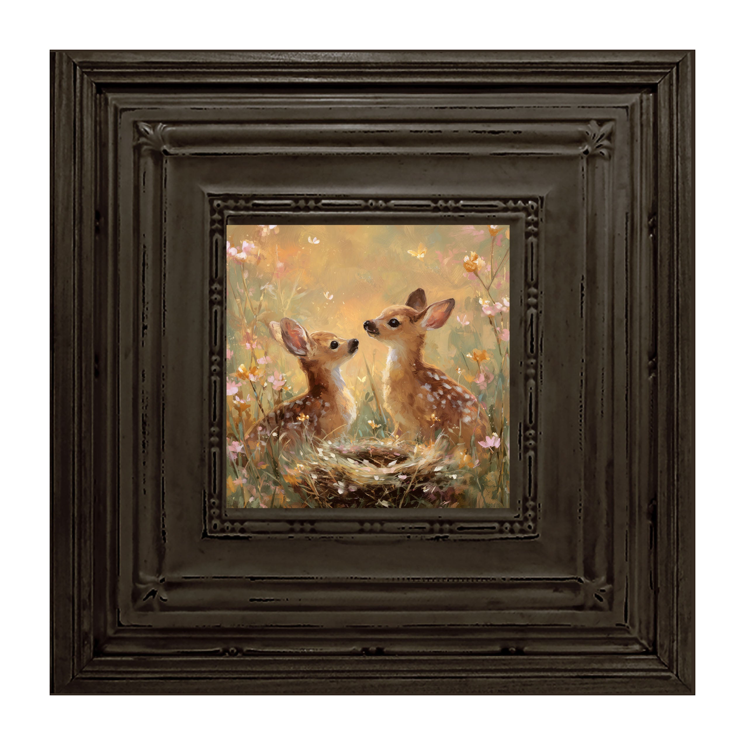 Baby Deer with Flowers