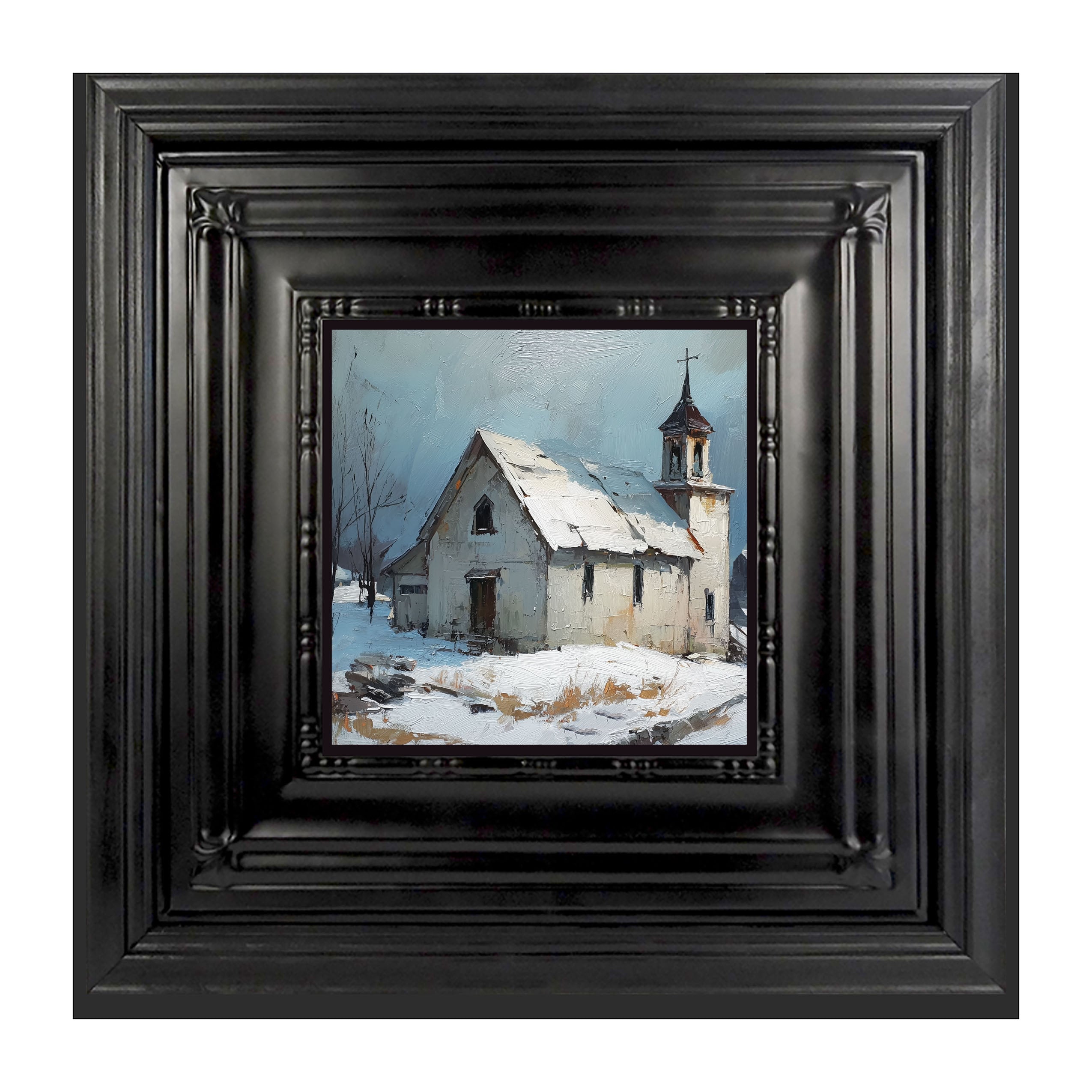 Country Church in Winter