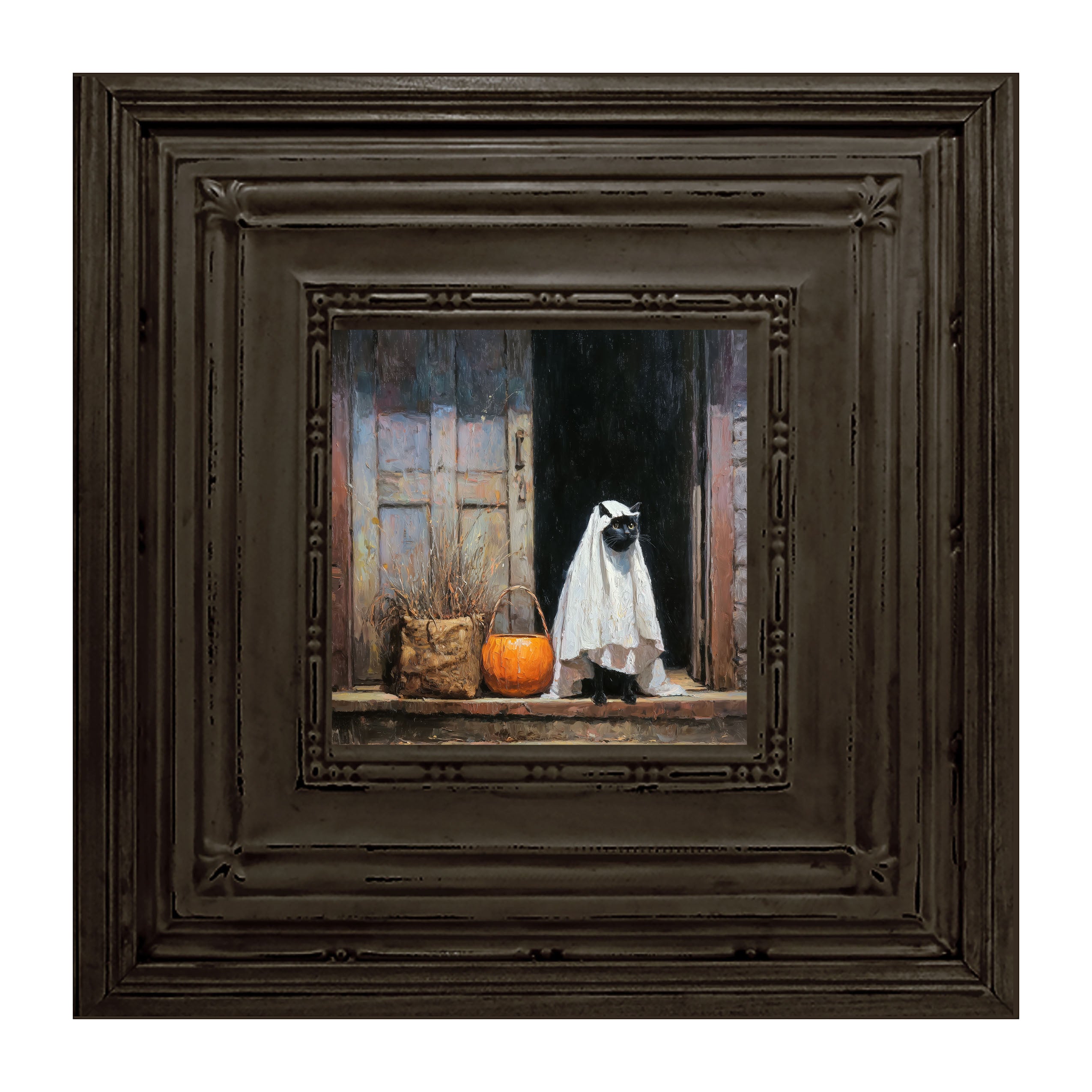 Trick or Treating Pets - Cat at the Door
