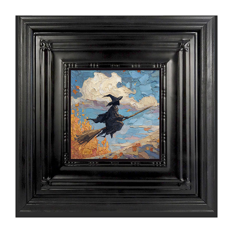 Flying Witch with Clouds