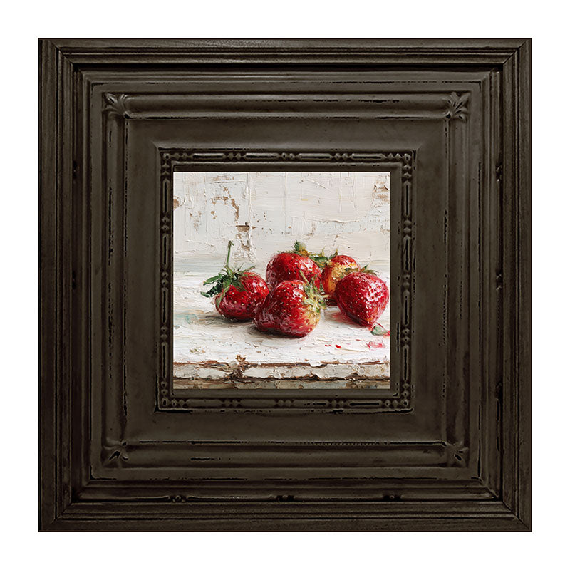 Sideboard Still Life - Five Strawberries