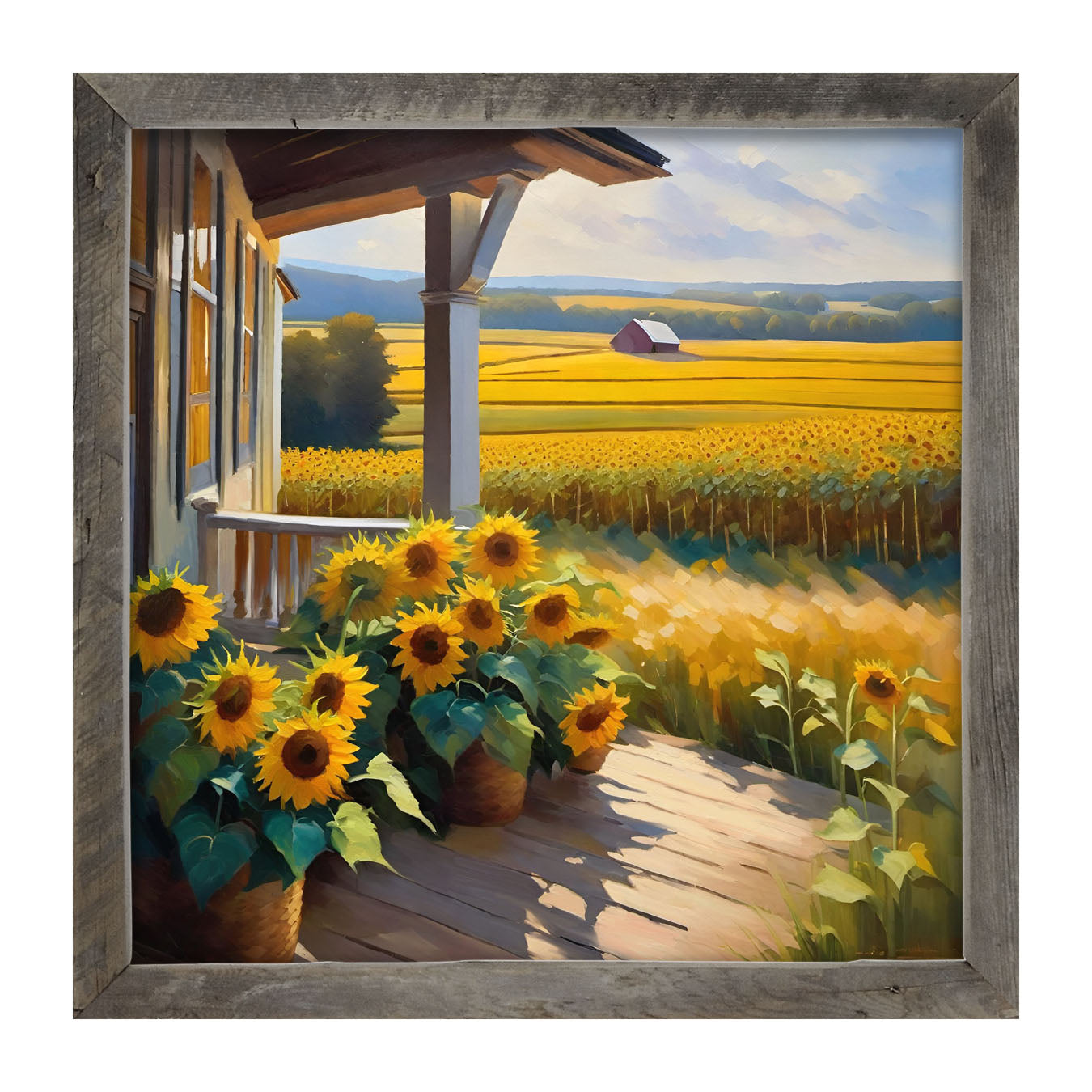 Sunflower fields outlet painting