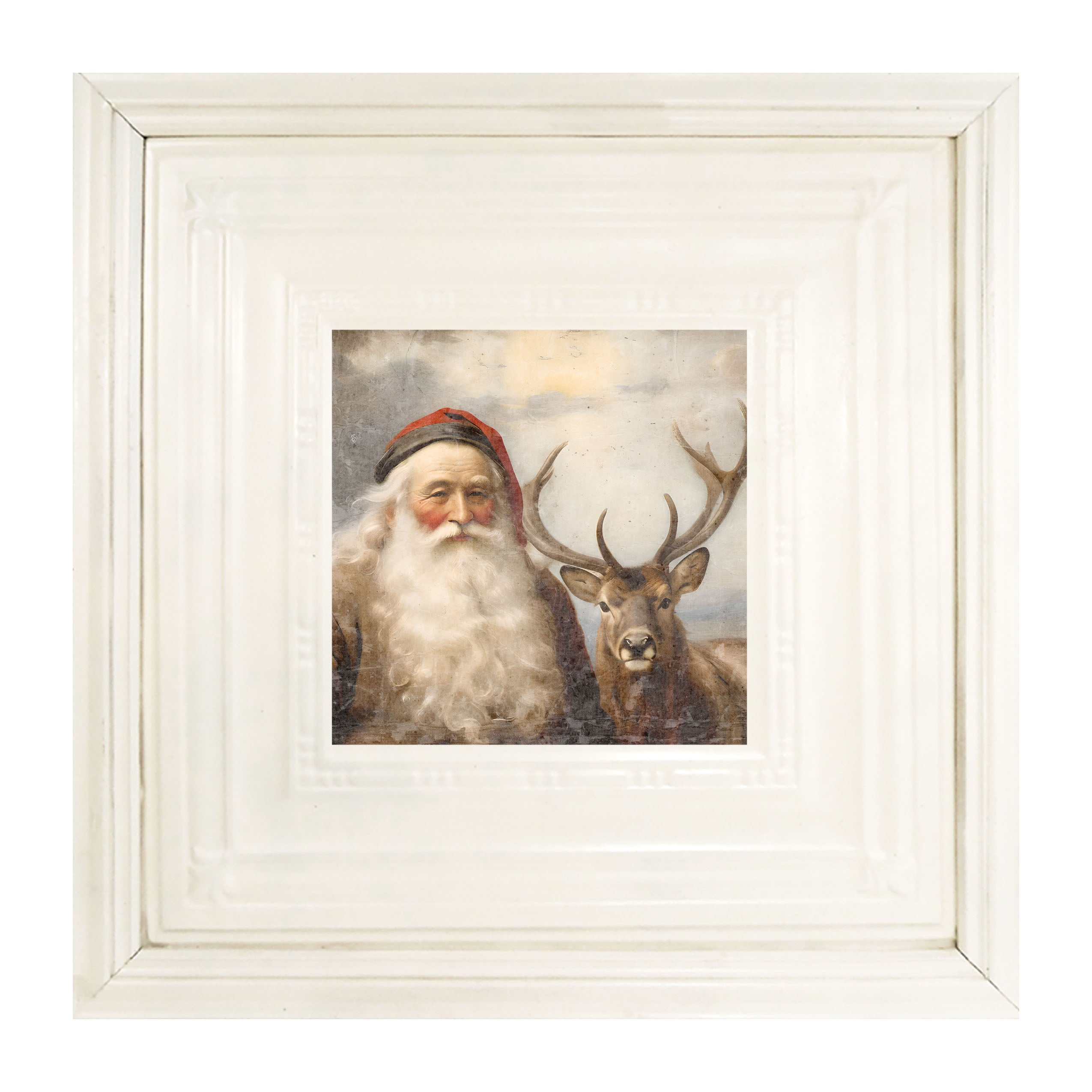 Reindeer with Santa 2
