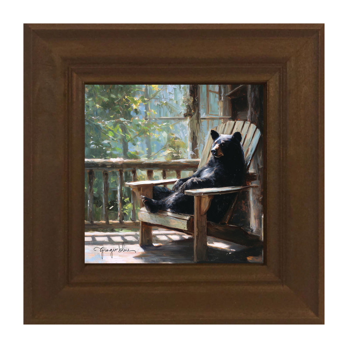 Bear Relaxing on Porch