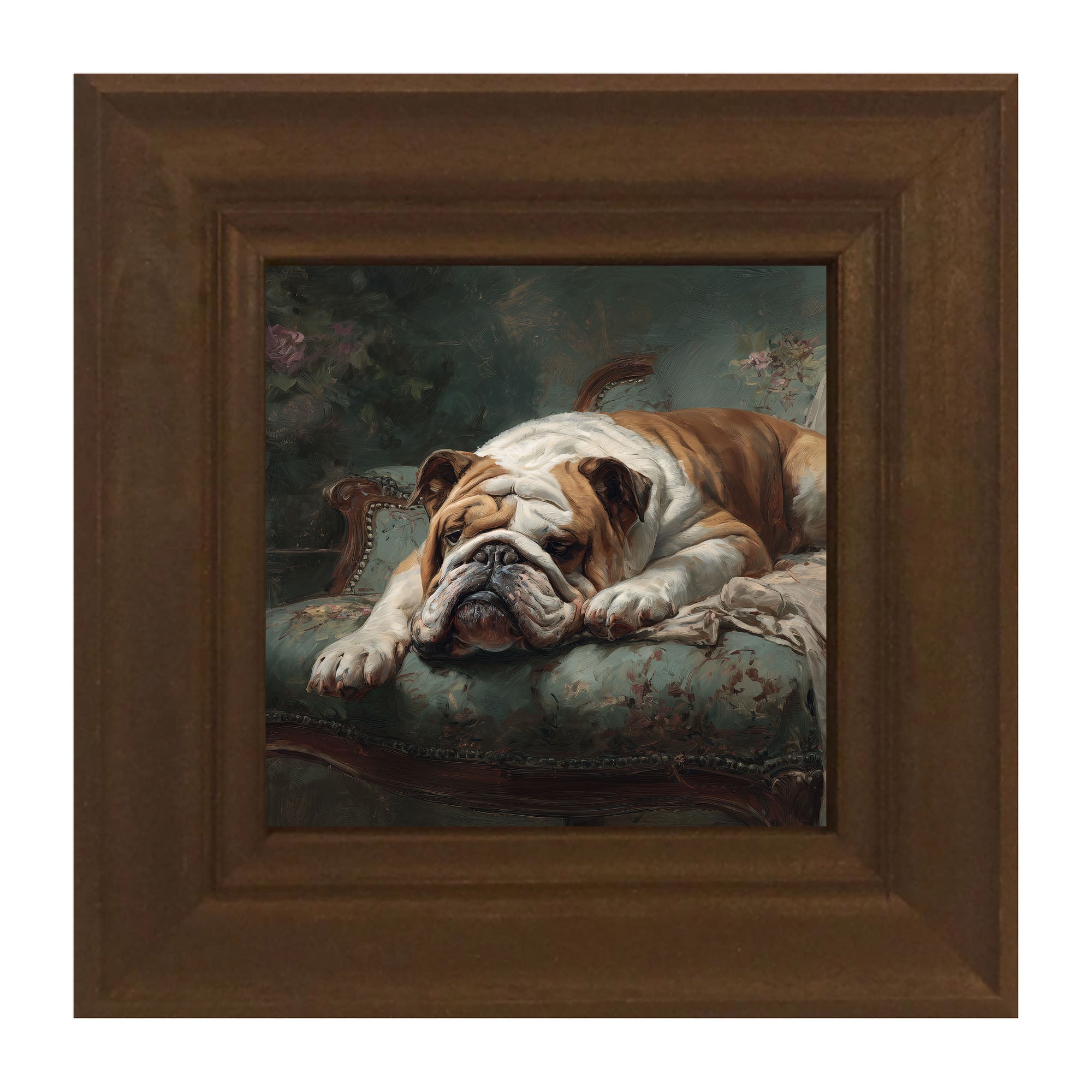 Armchair with Bulldog