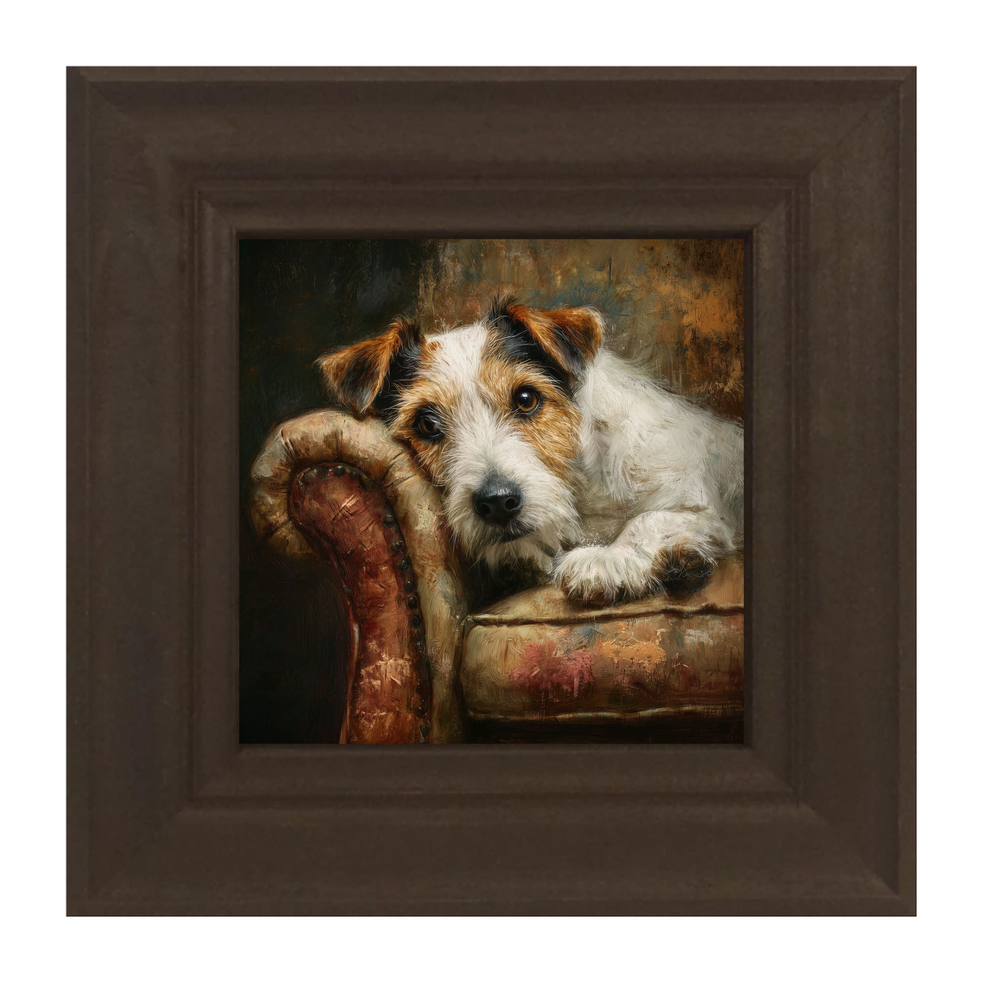 Armchair with Jack Russell
