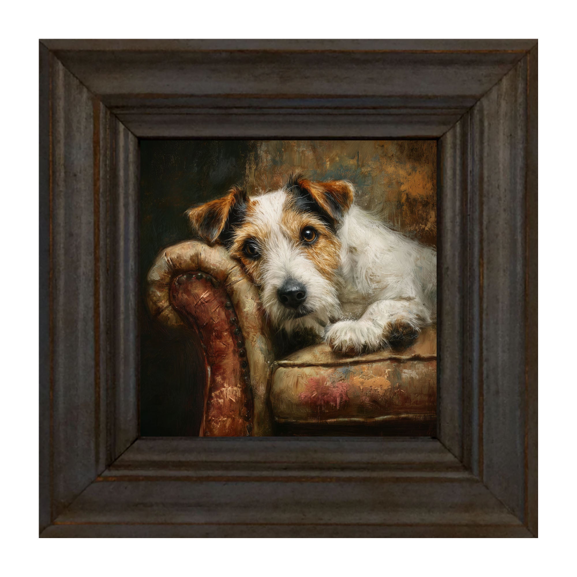 Armchair with Jack Russell