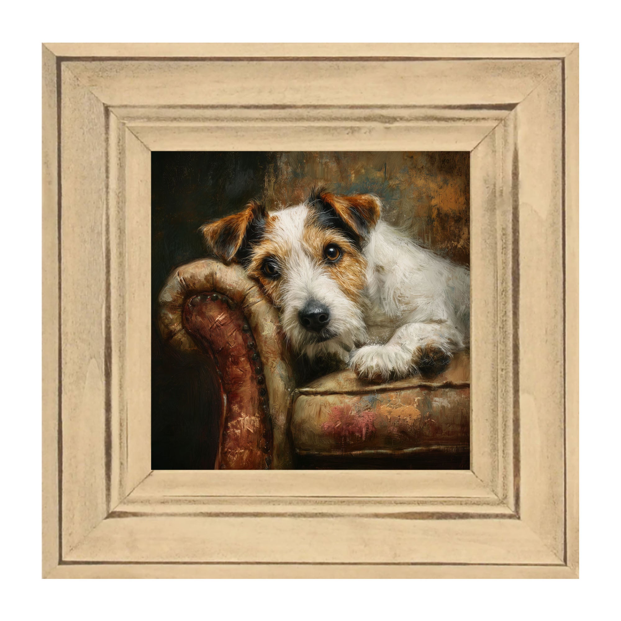 Armchair with Jack Russell