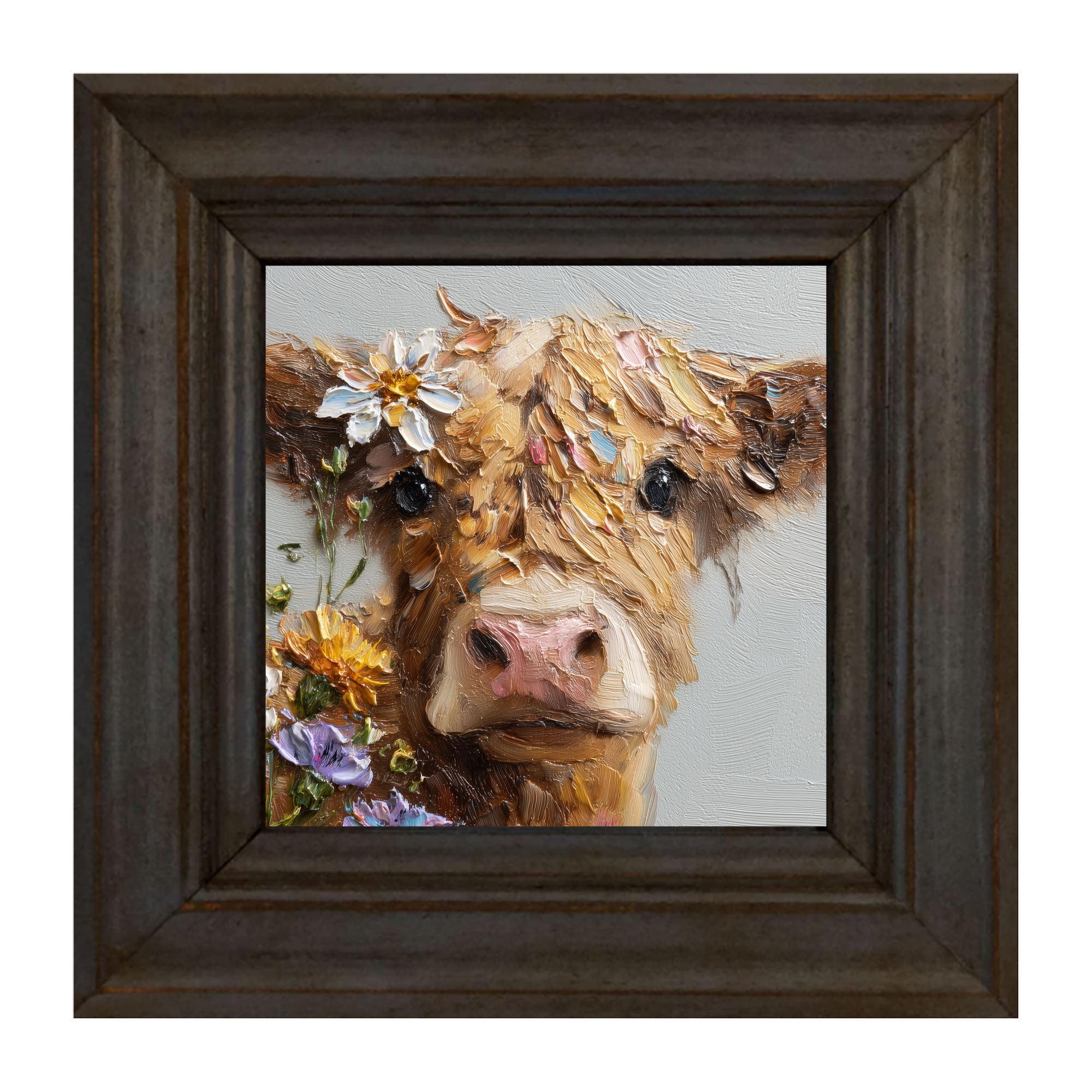 Spring Season Brown Cow