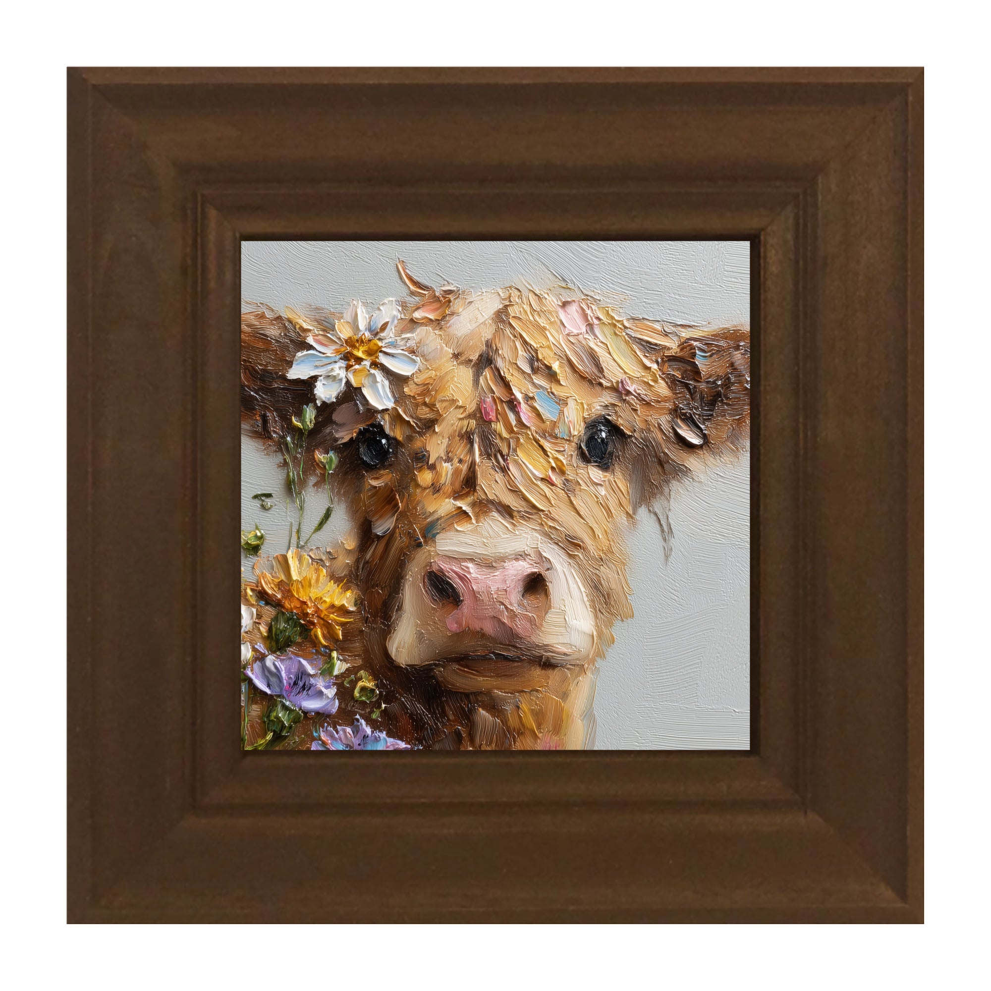 Spring Season Brown Cow