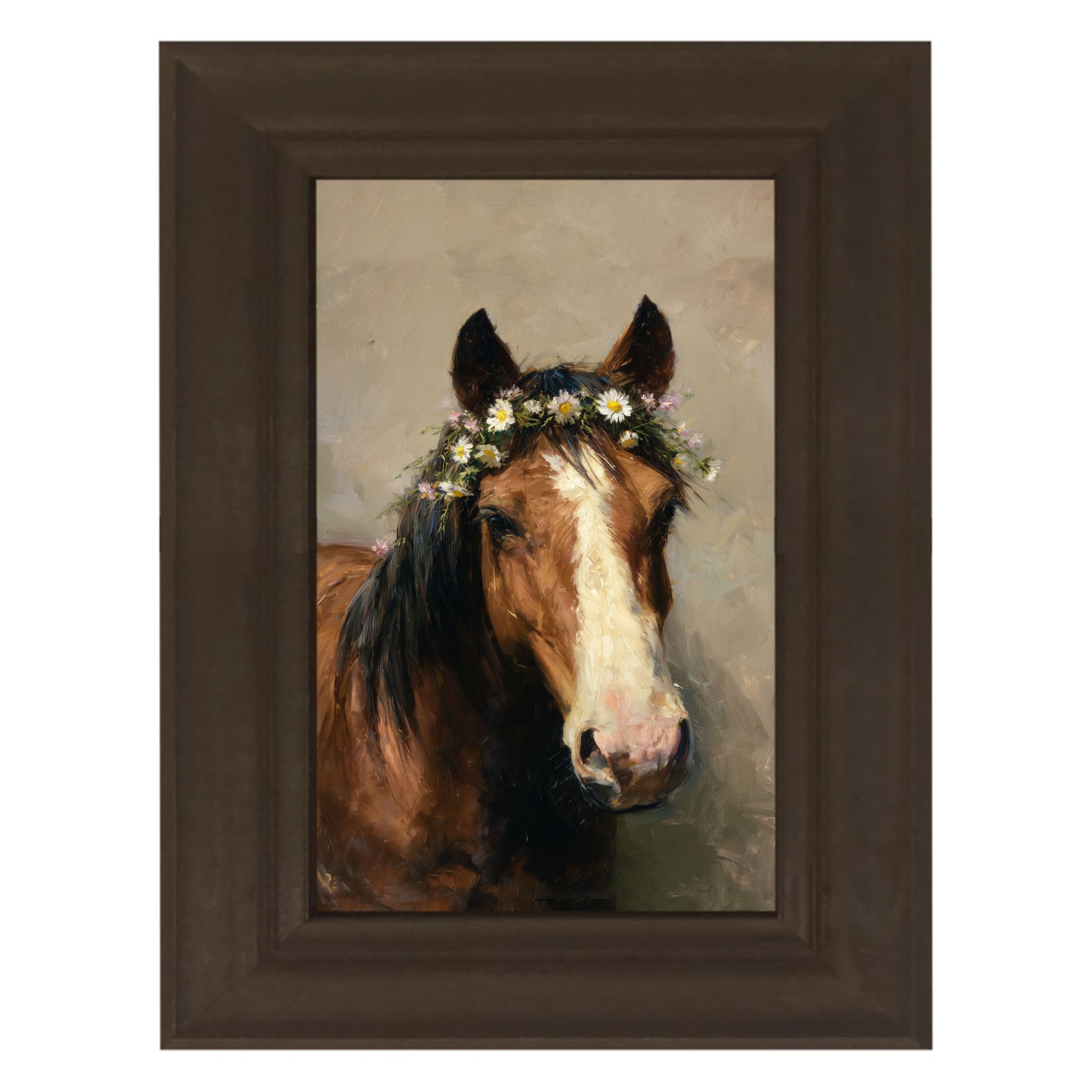 Horse with Flowery Mane