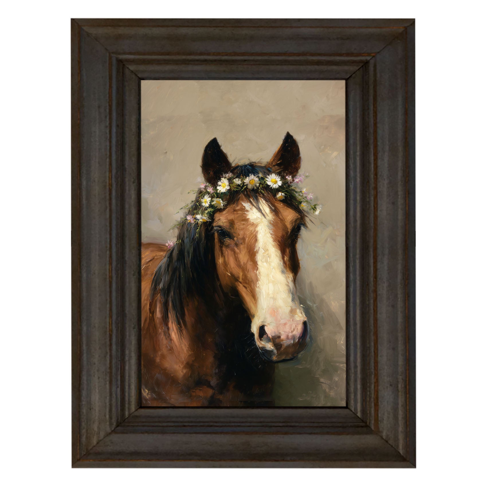 Horse with Flowery Mane