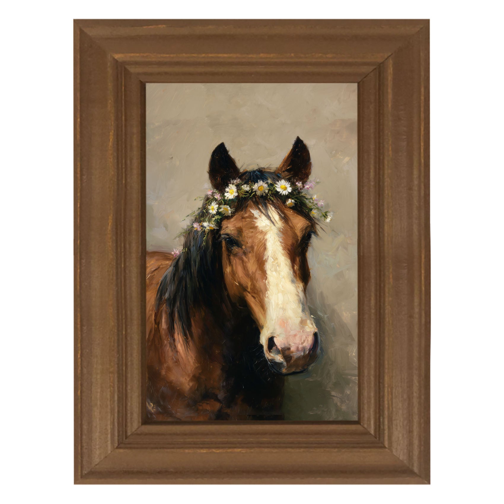 Horse with Flowery Mane