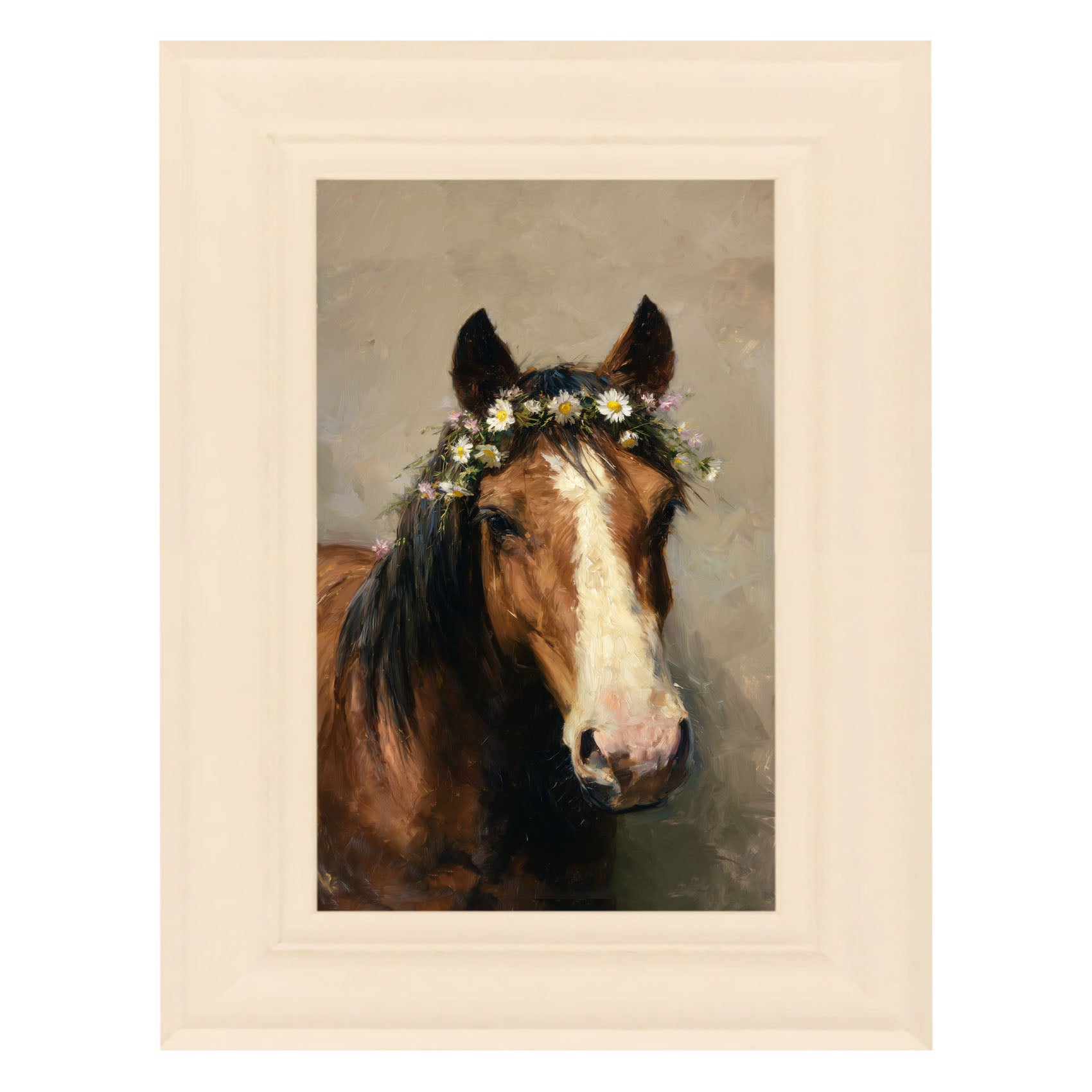 Horse with Flowery Mane