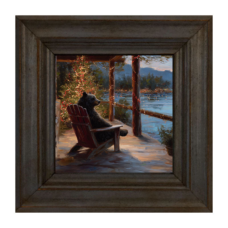 Adirondack Bear at Christmas Time
