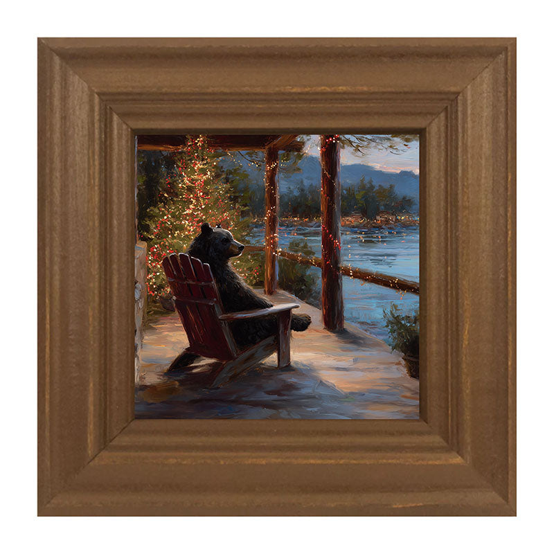 Adirondack Bear at Christmas Time