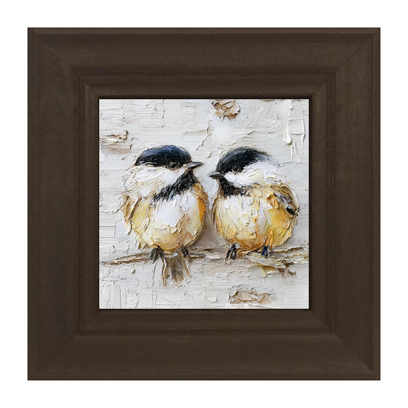 Animal Buddies - Posing Chickadees