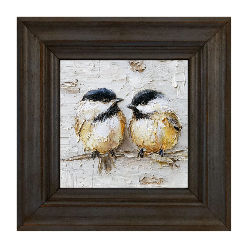 Animal Buddies - Posing Chickadees