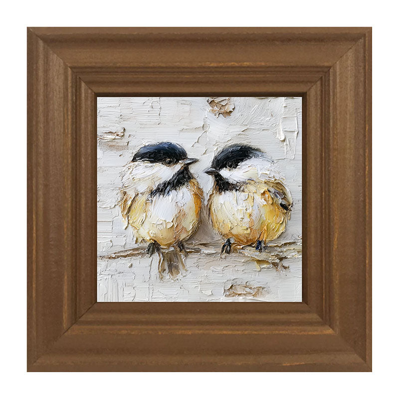 Animal Buddies - Posing Chickadees
