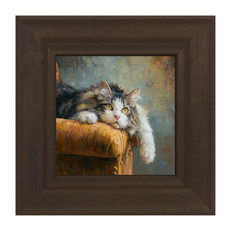 Armchair with Lounging Cat