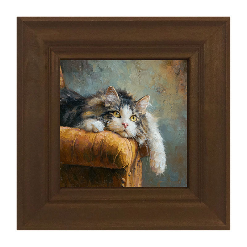Armchair with Lounging Cat