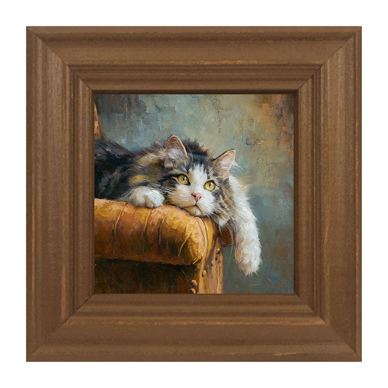 Armchair with Lounging Cat