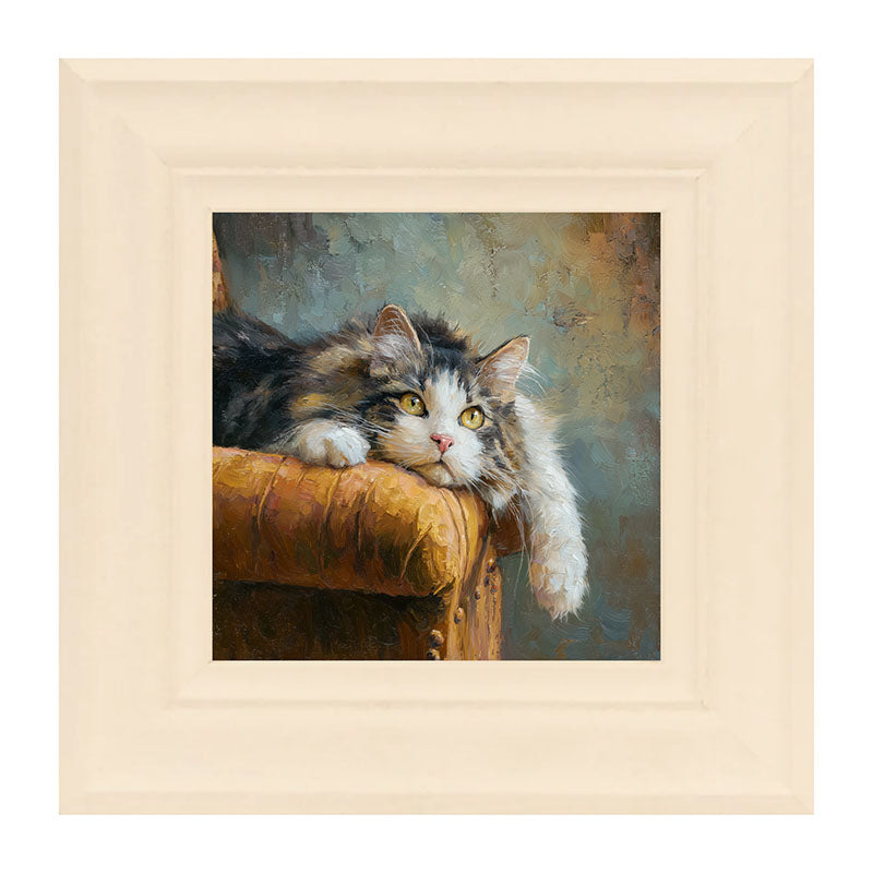 Armchair with Lounging Cat