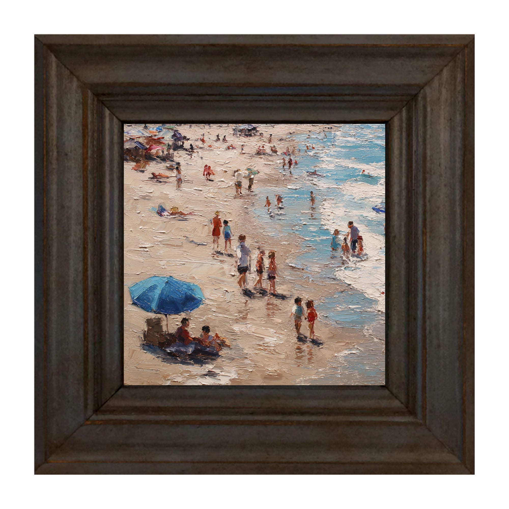 Beach Time - Blue Umbrella