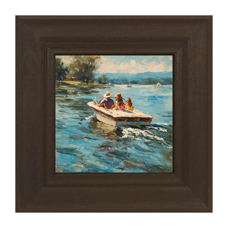 Family Boating on the Lake