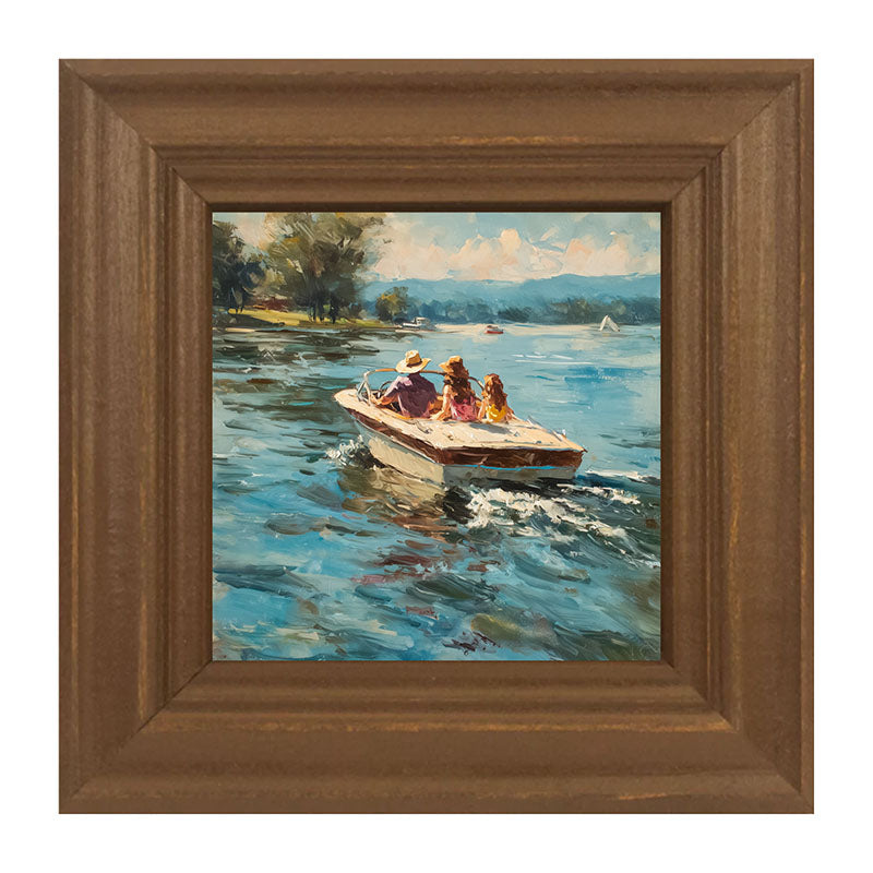 Family Boating on the Lake