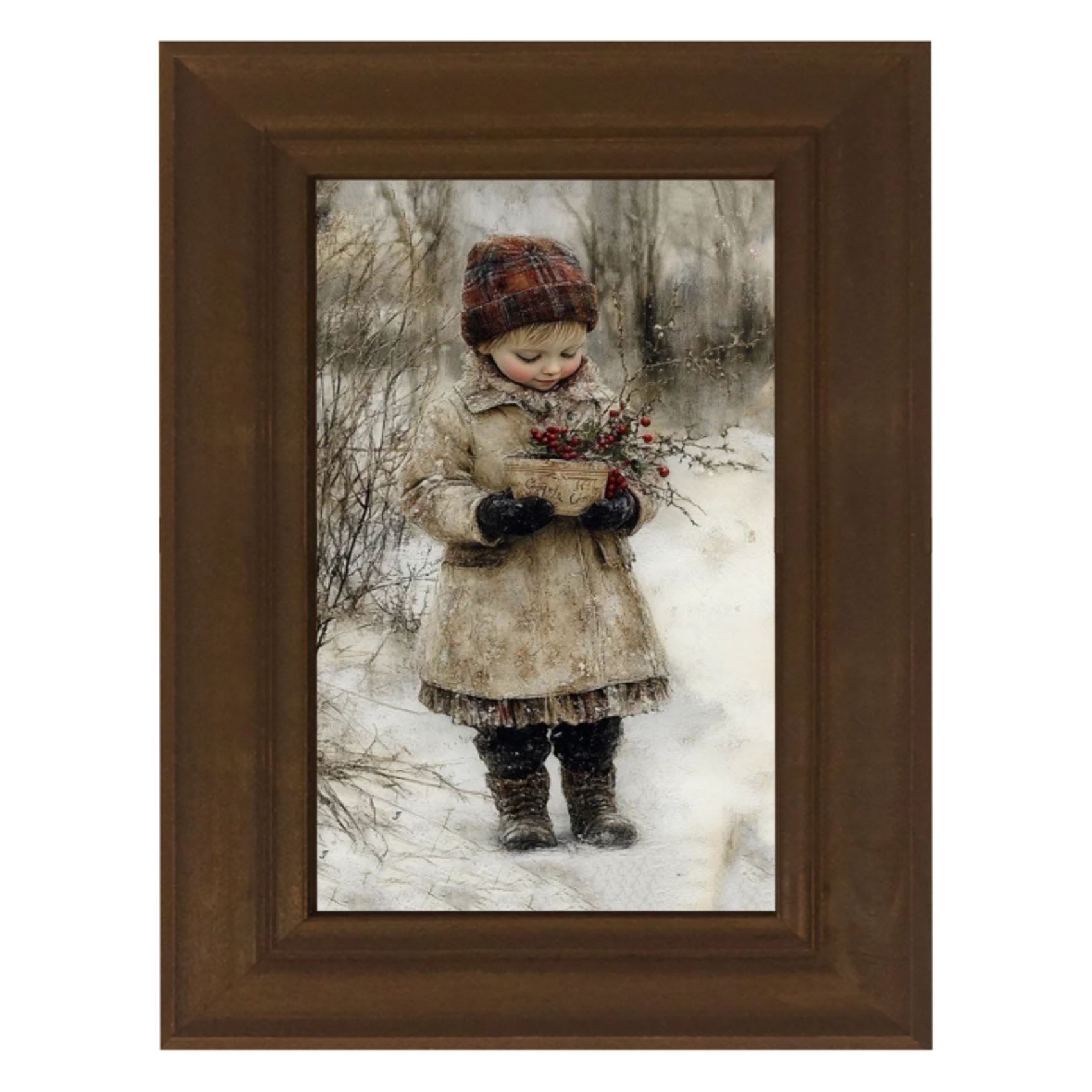 Girl with Red Berries