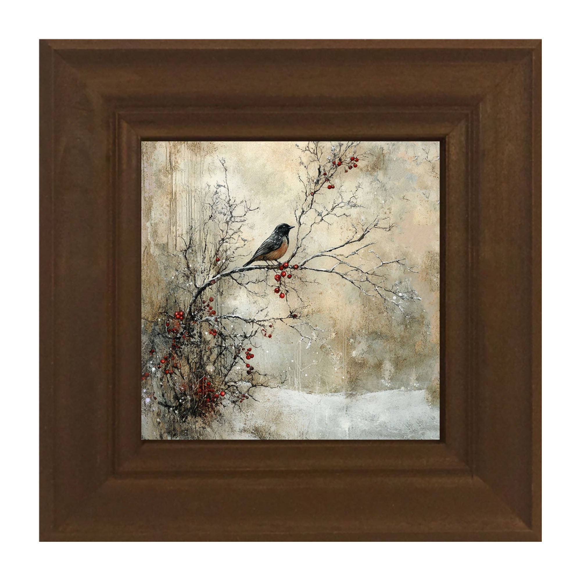 Bird on Berry Branch