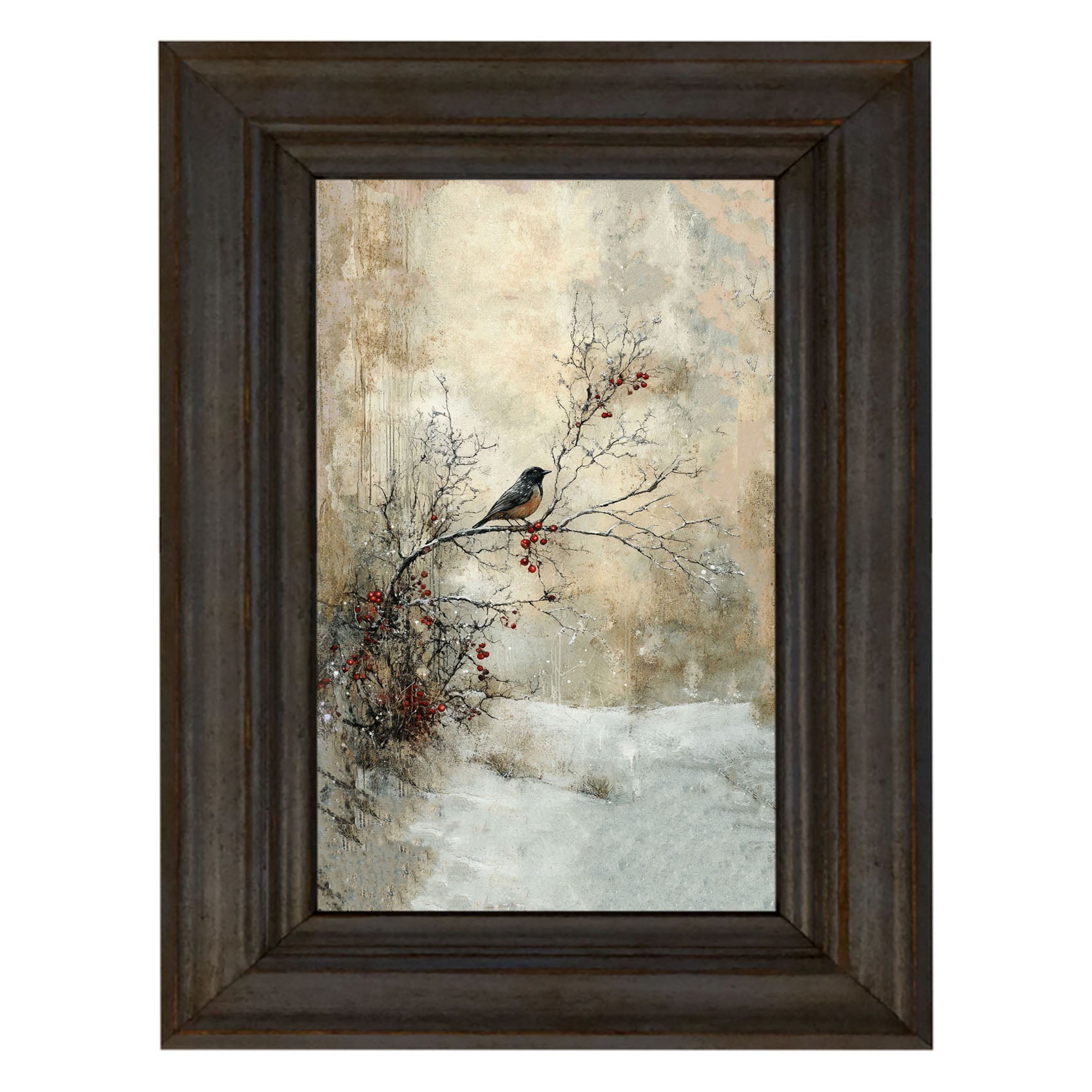 Bird on Berry Branch