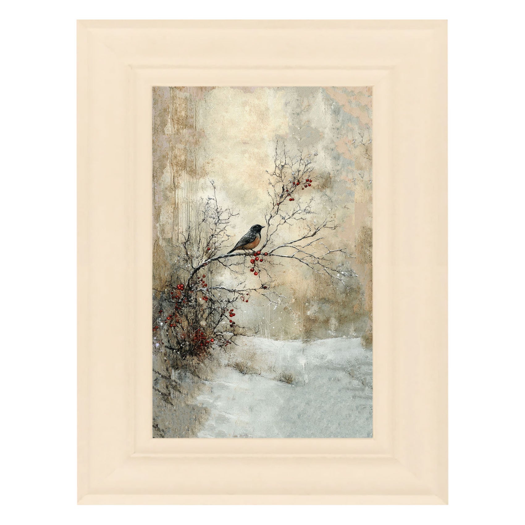 Bird on Berry Branch