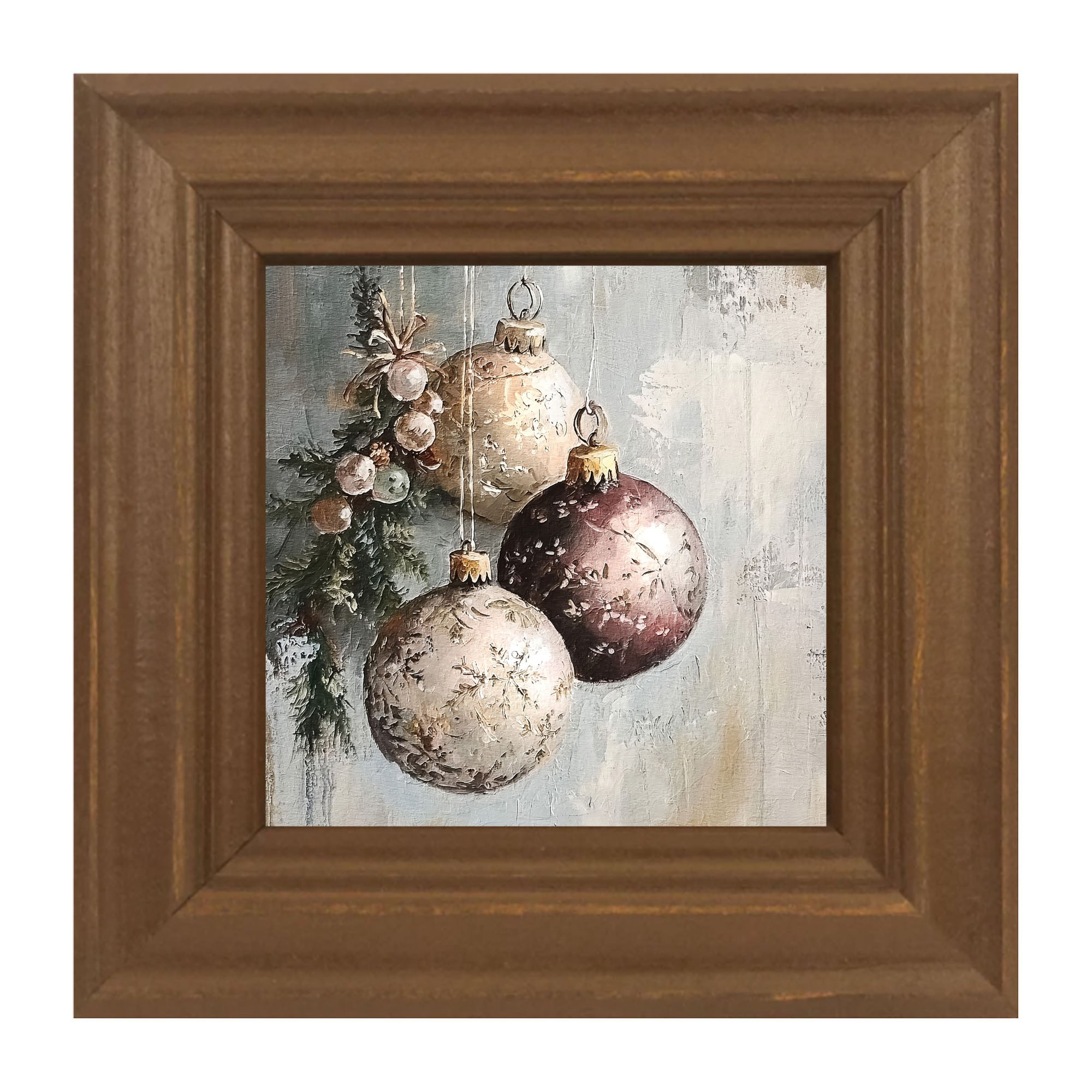 Pine Sprig with Ornaments