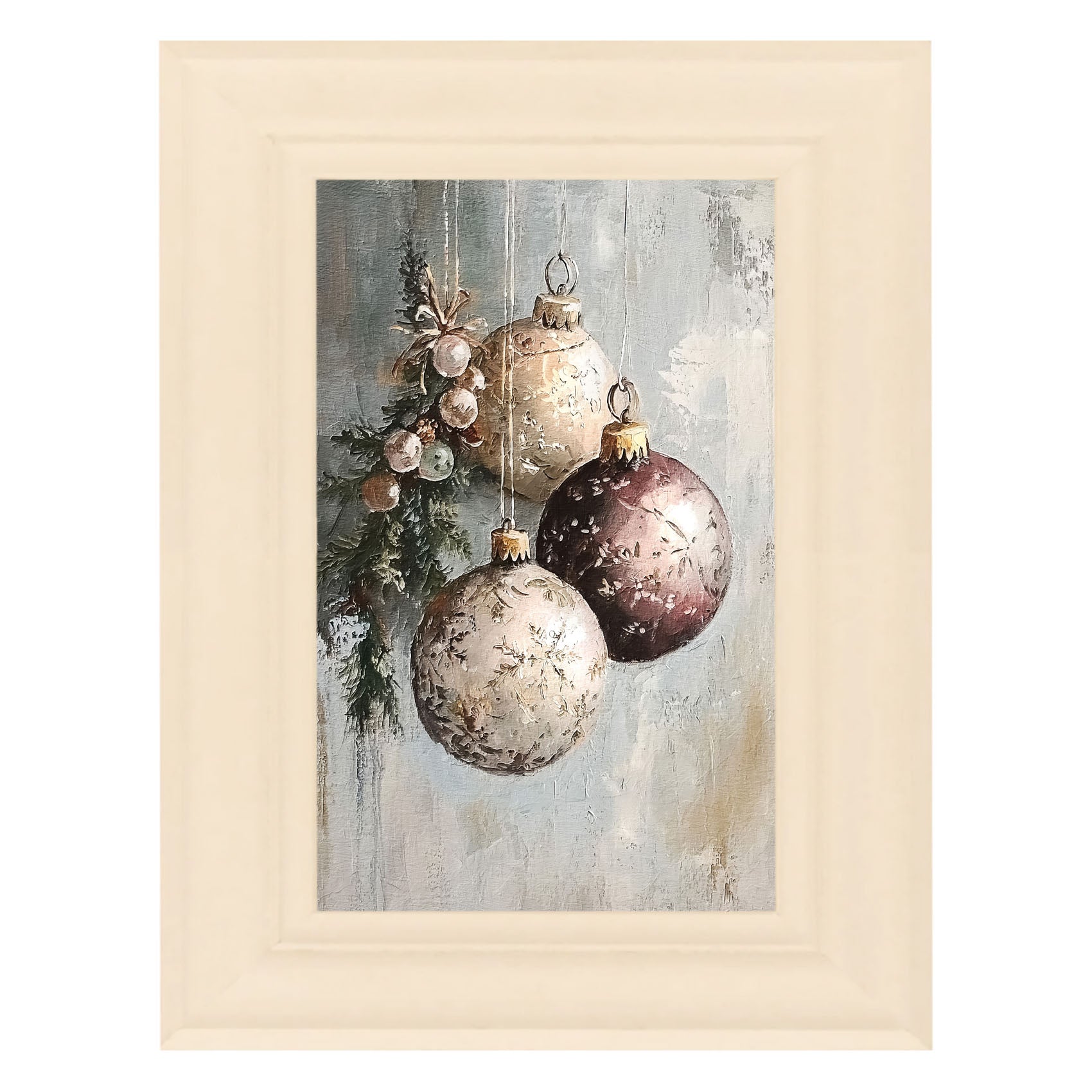 Pine Sprig with Ornaments