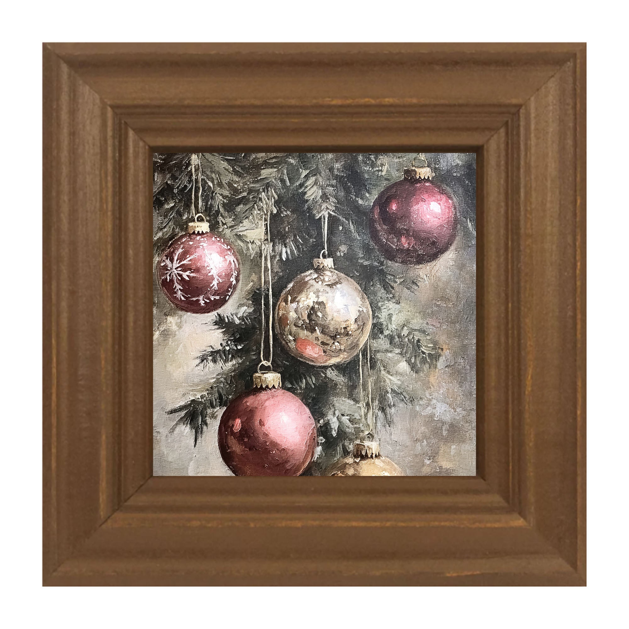 Ornaments on a Pine Branch