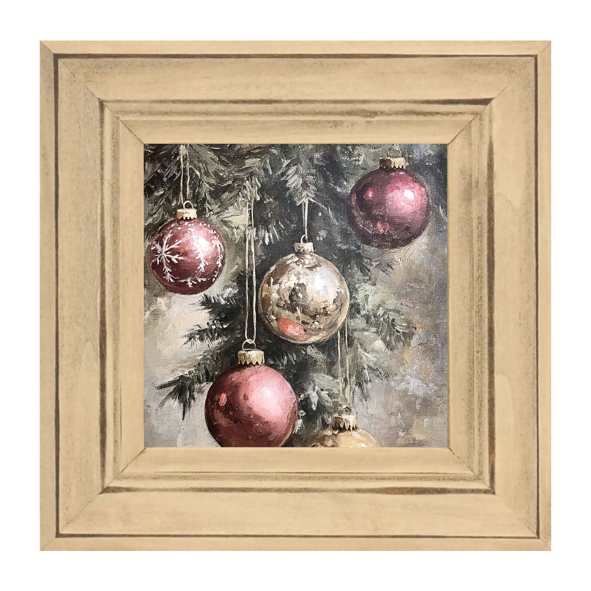 Ornaments on a Pine Branch