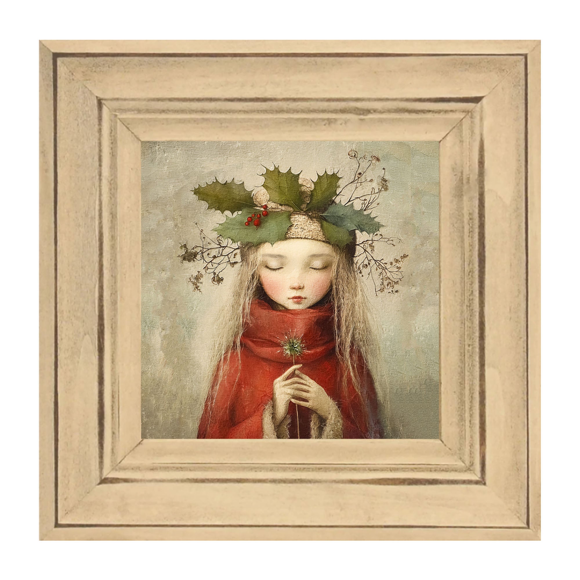 Rustic Christmas girl
