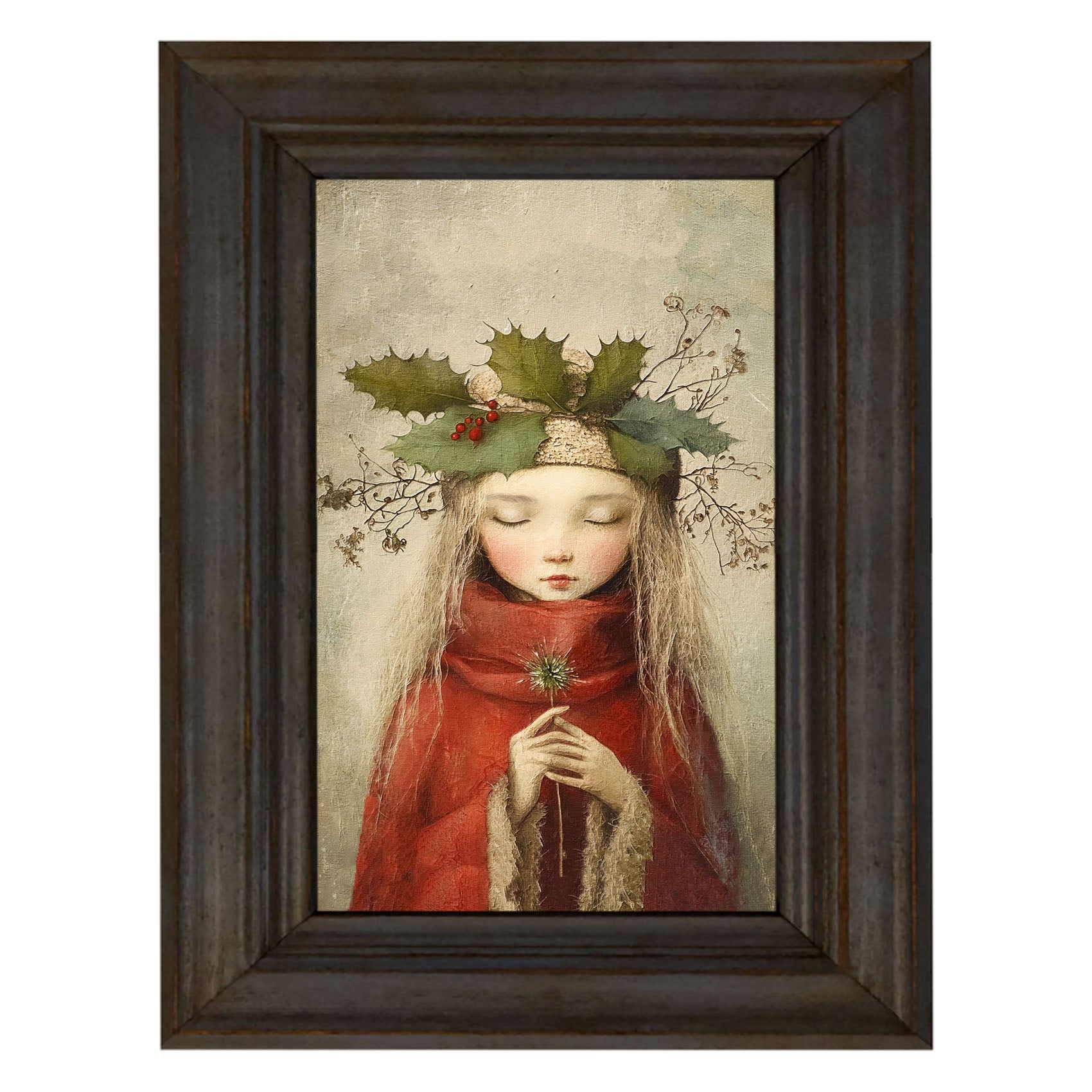 Rustic Christmas girl