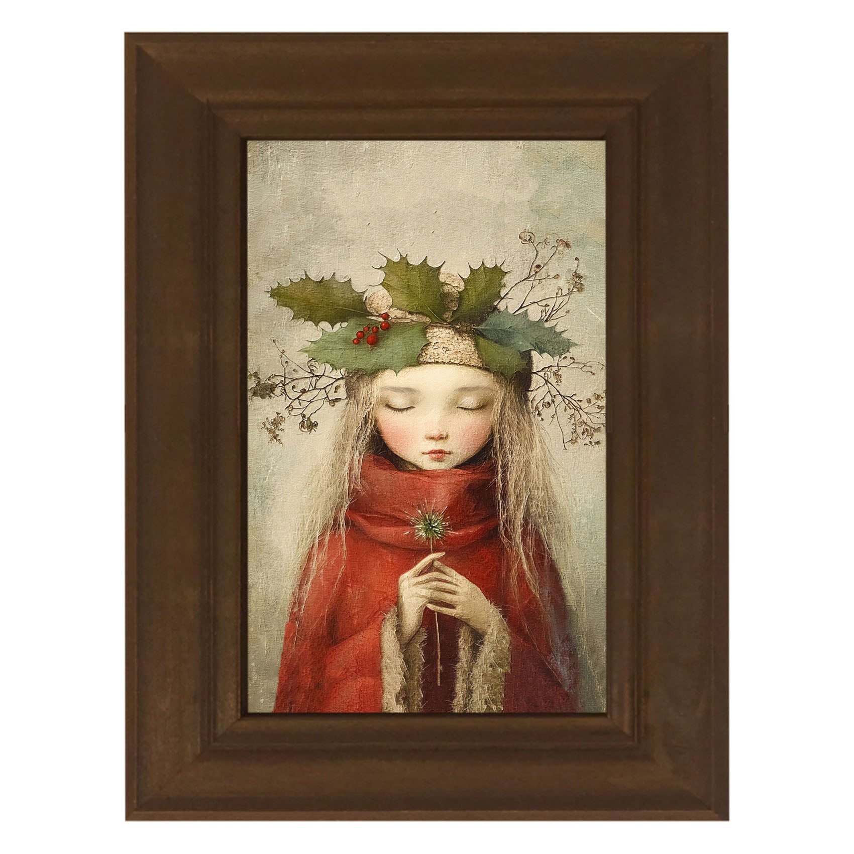 Rustic Christmas girl