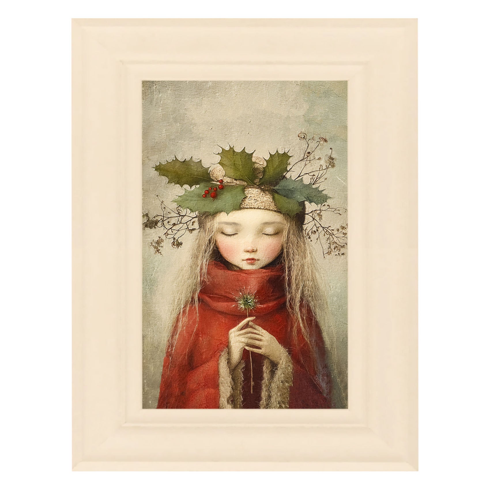 Rustic Christmas girl