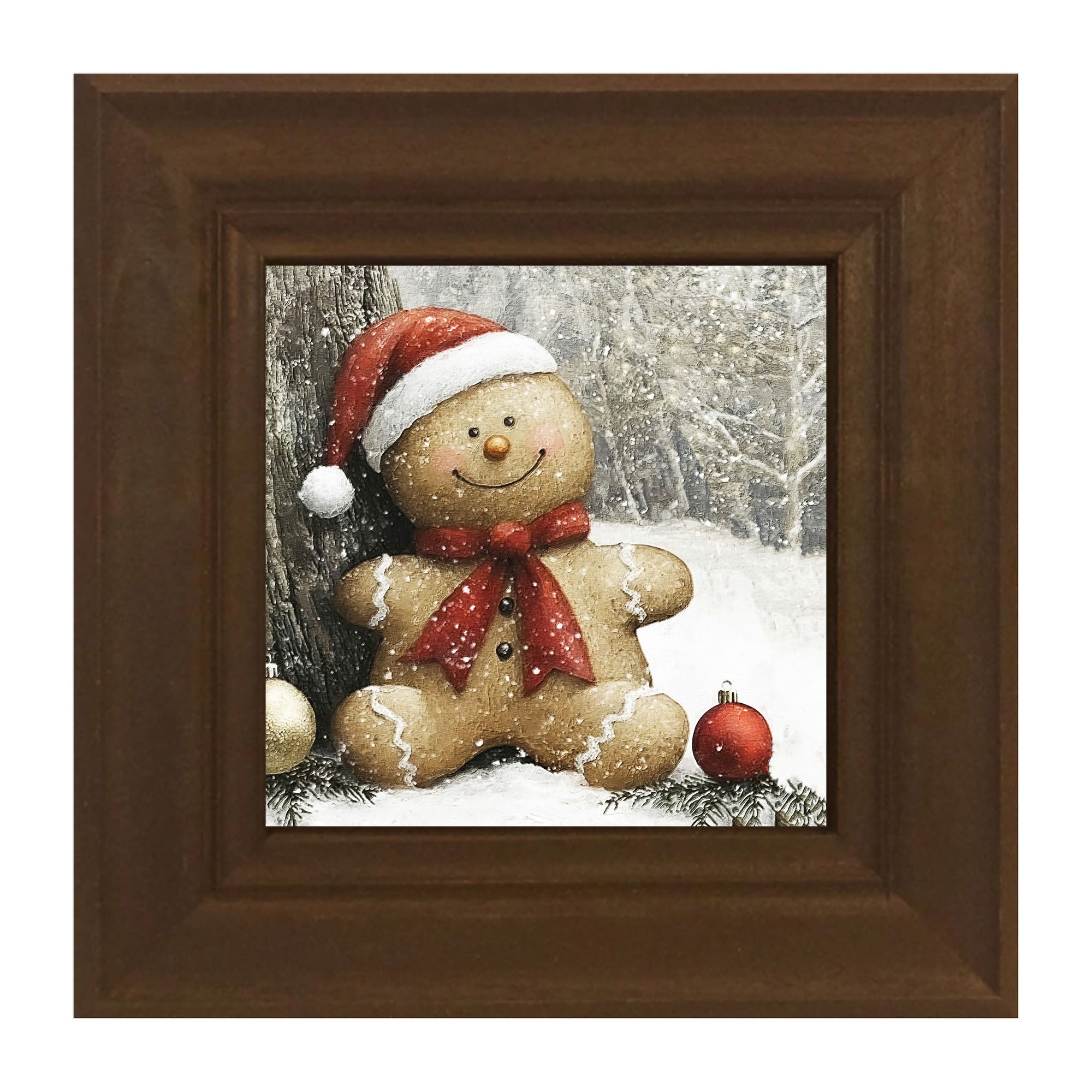 Snowy Gingerbread Man