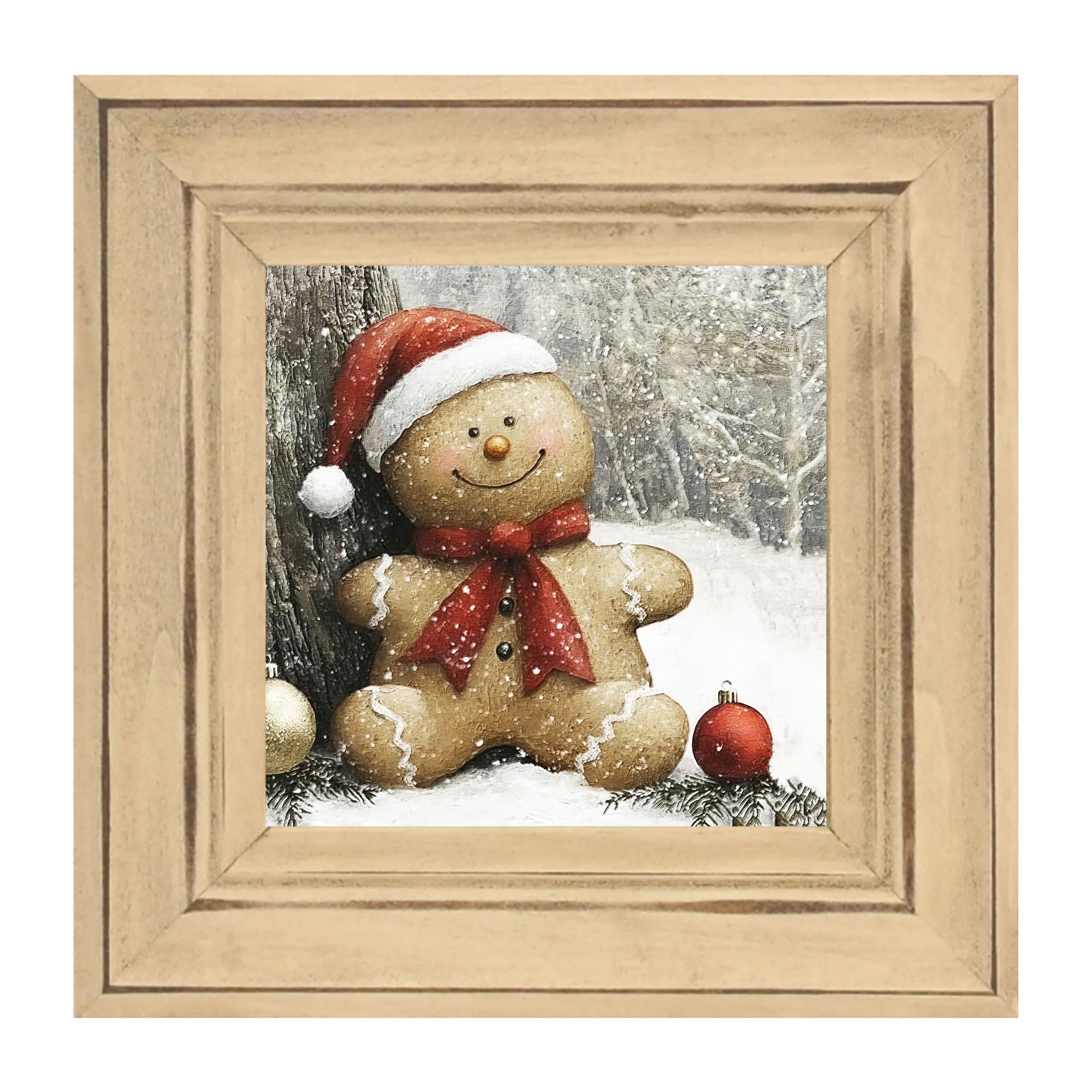 Snowy Gingerbread Man