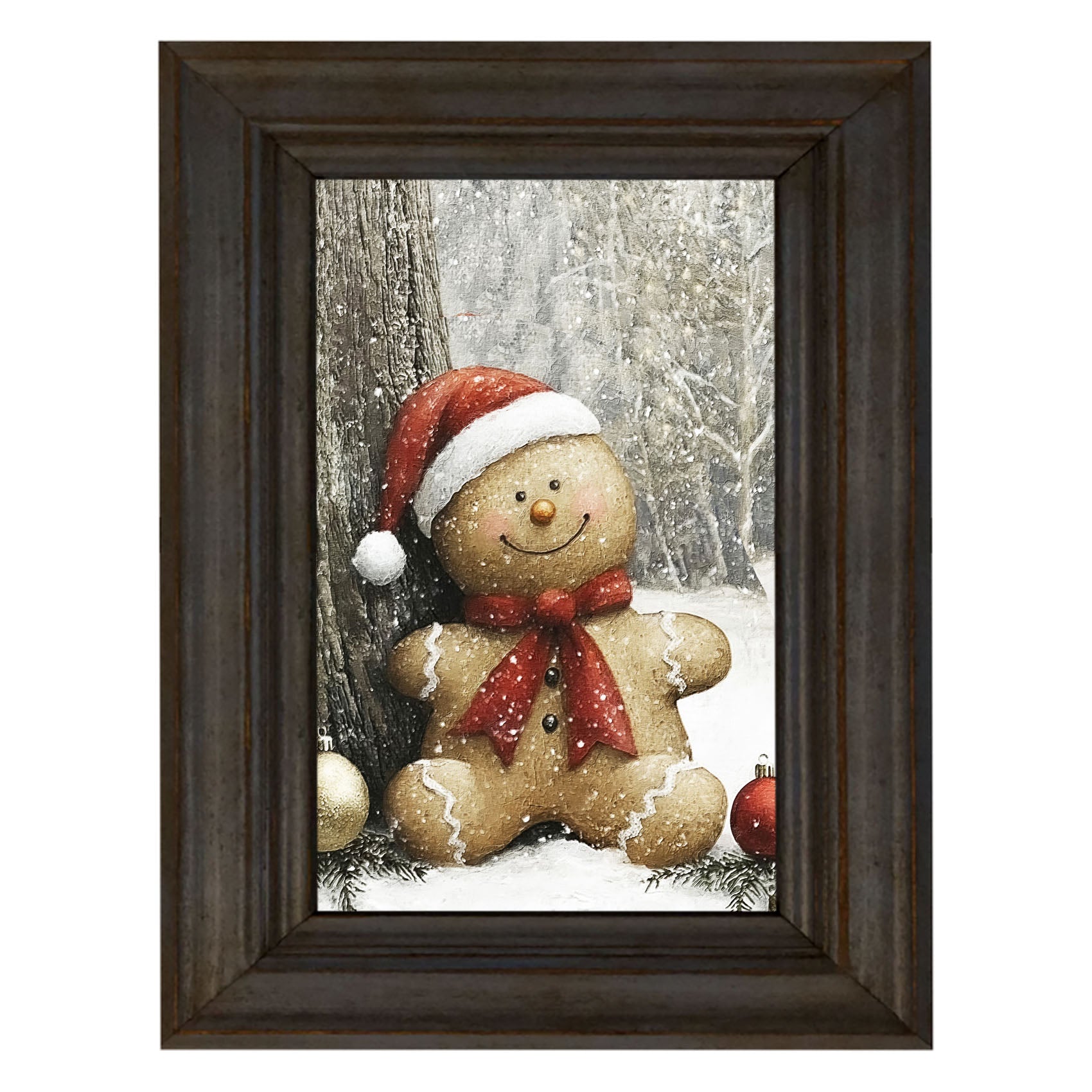 Snowy Gingerbread Man