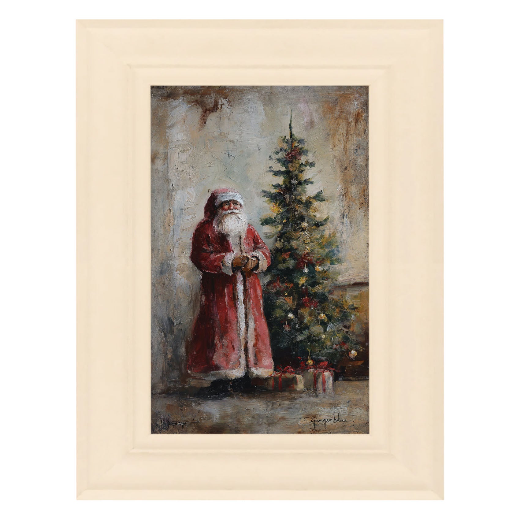 Santa with Christmas Tree